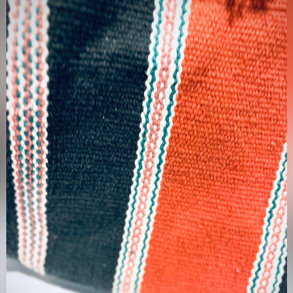 Free People Espana Large Woven Tote Bag Southwestern Western Rodeo Vacation - Picture 9 of 9